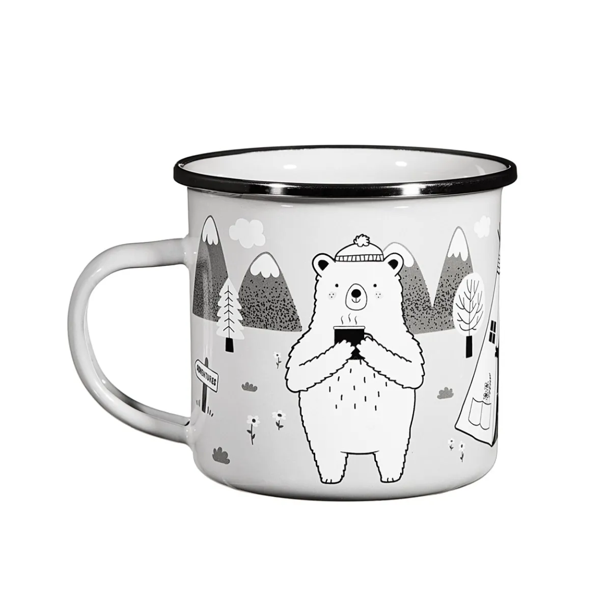 Bear Adventure Enamel Mug