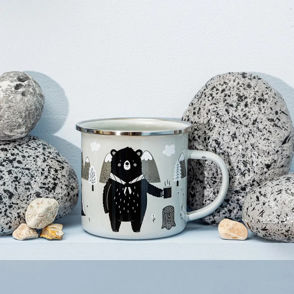 Bear Adventure Enamel Mug