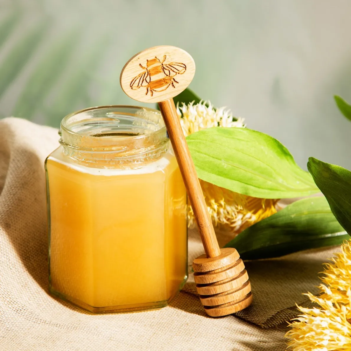 Bee Bamboo Honey Spoon