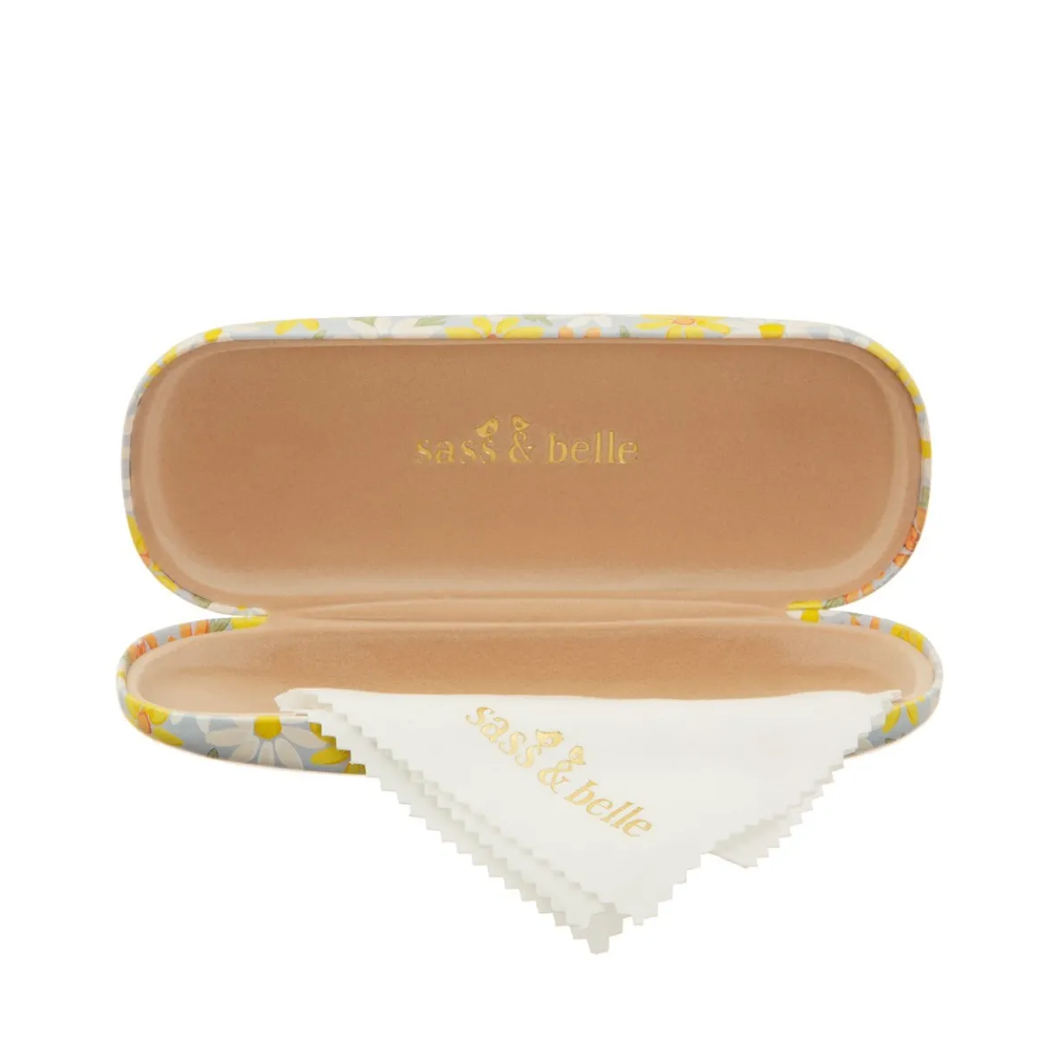 Blue Daisy Glasses Case