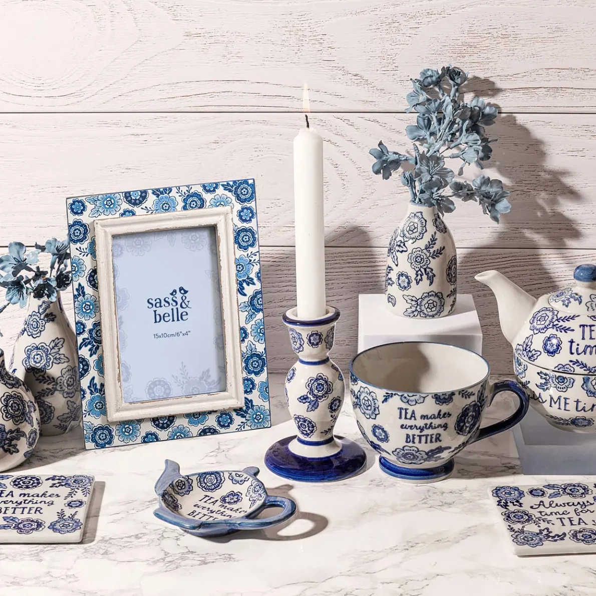 Blue Willow Coasters - Set of 4