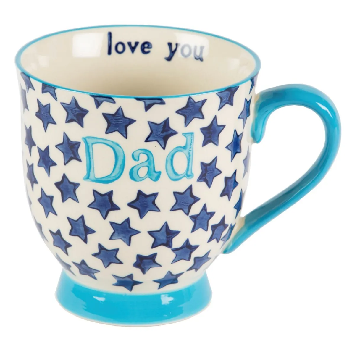 Bohemian Stars Dad Mug Blue