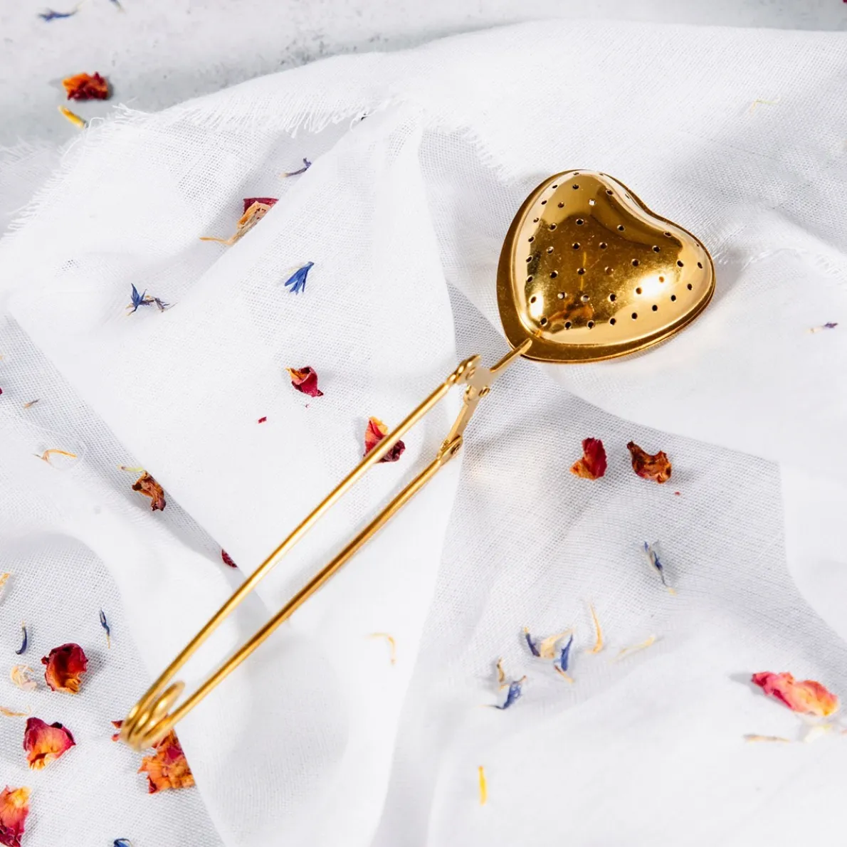 Brass Heart Tea Infuser