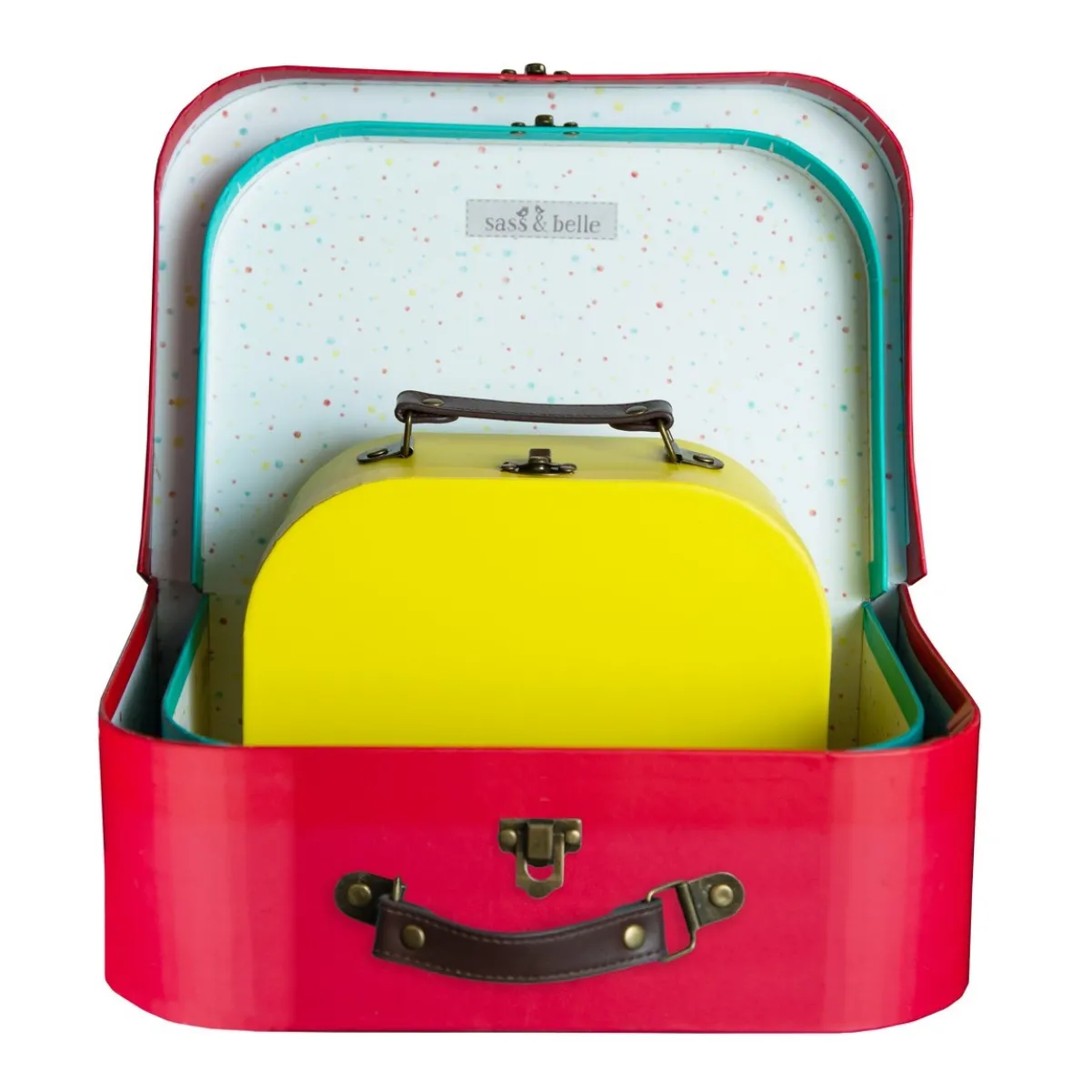 Brights Retro Suitcases - Set of 3