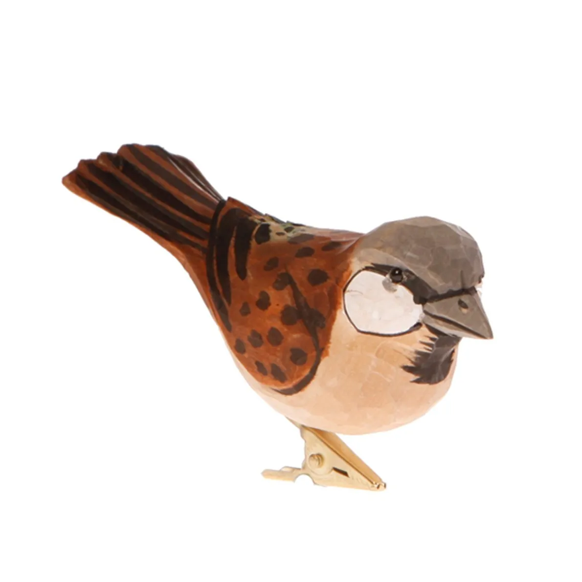 Brown British Bird Clip