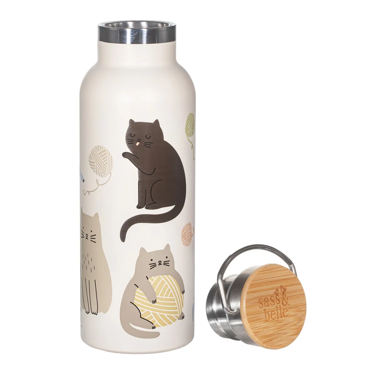 Cats Metal Water Bottle