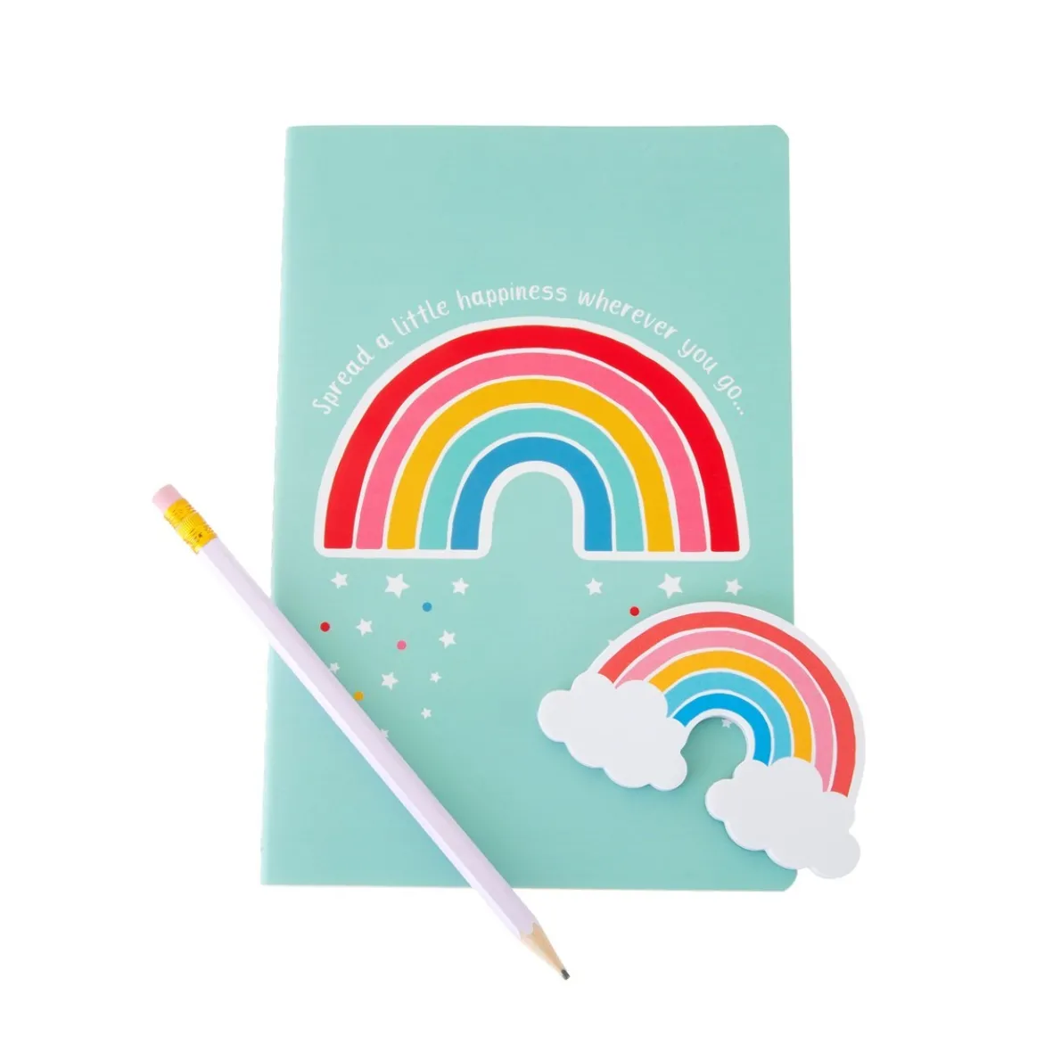 Chasing Rainbows Spread Happiness A5 Notebook