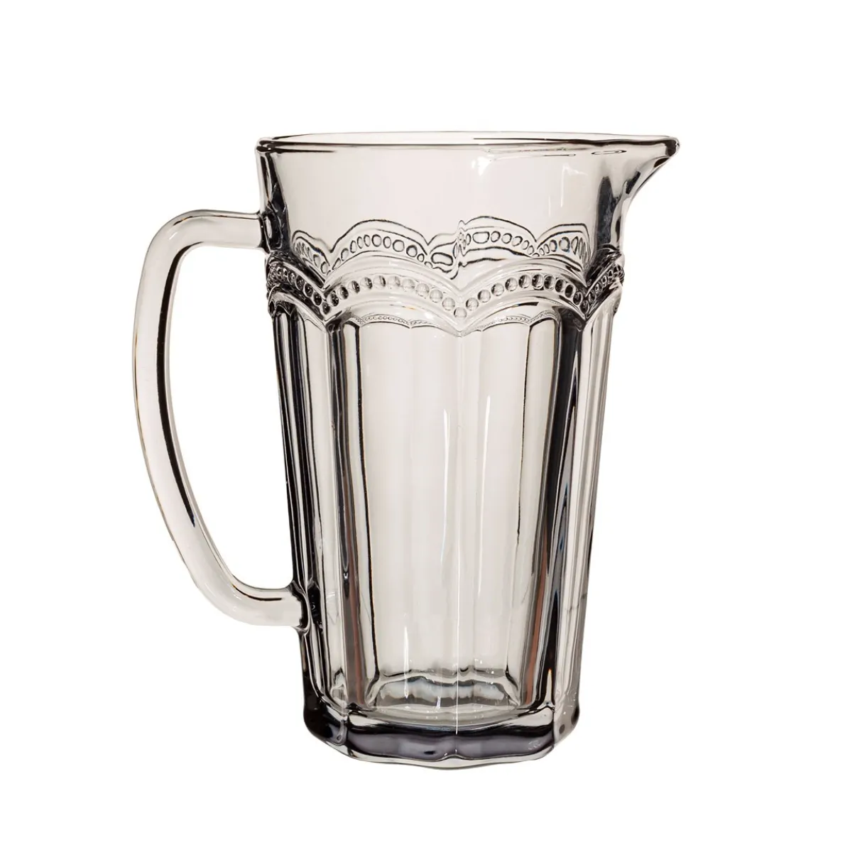 Clarisse Glass Jug Grey