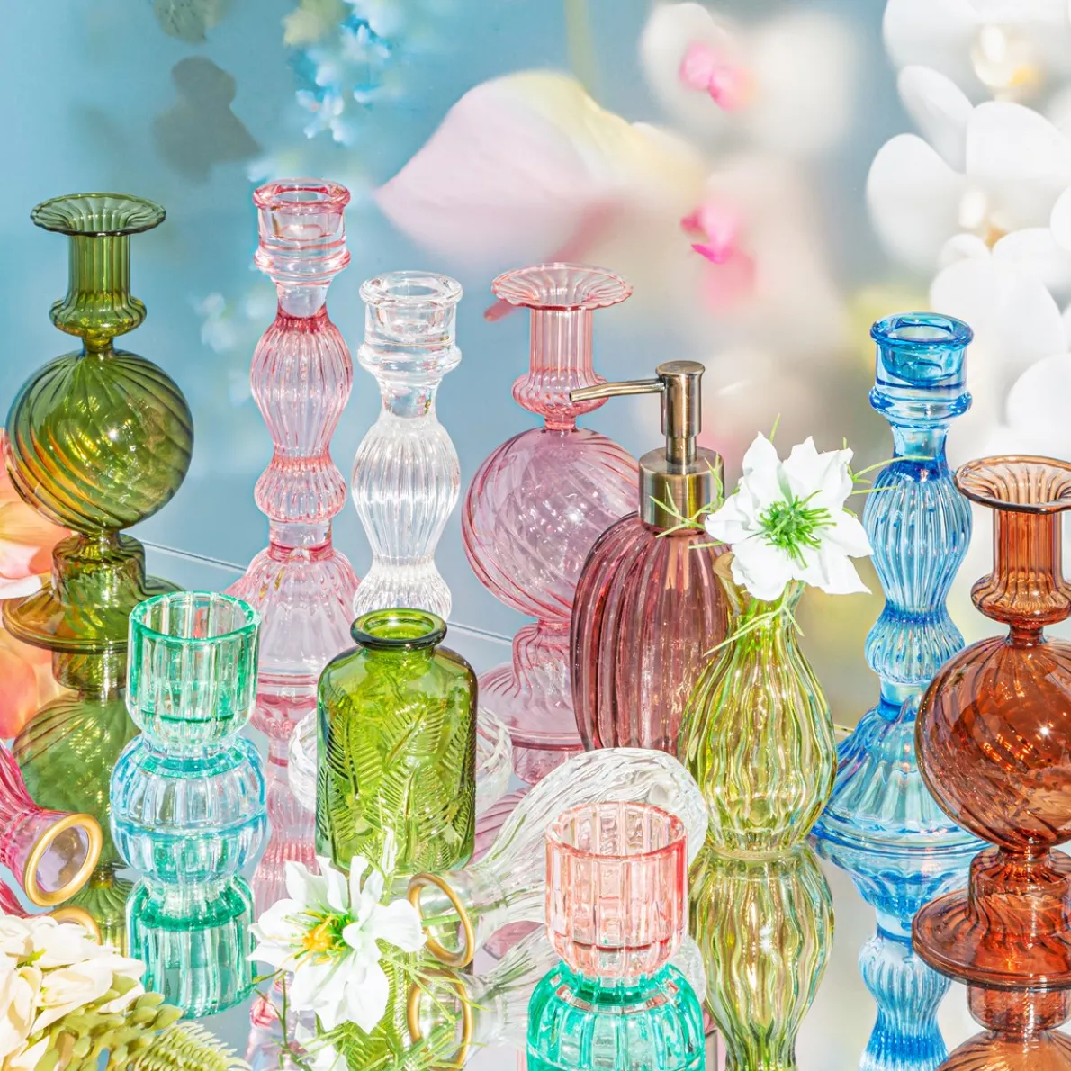 Clear Vintage Candleholder