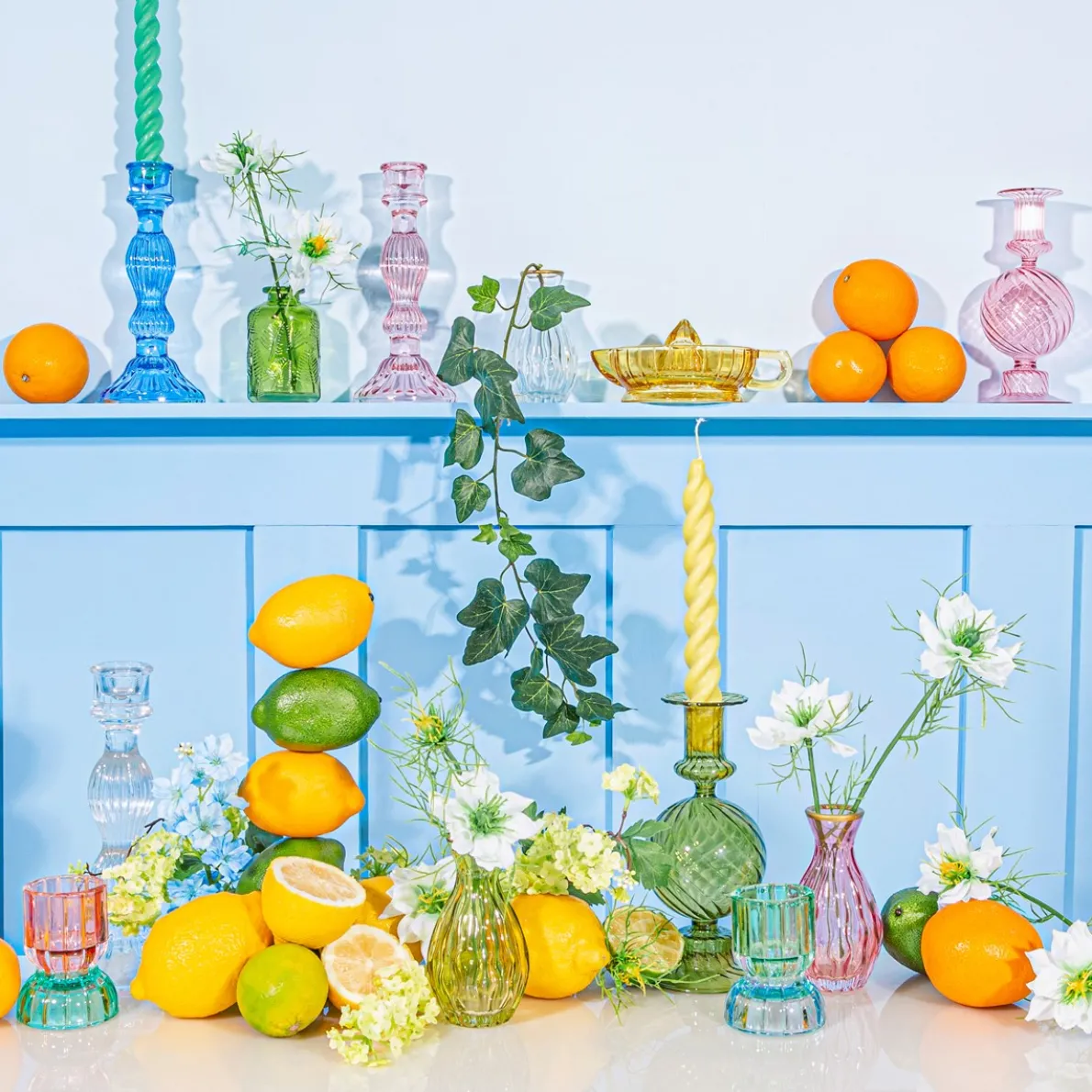 Clear Vintage Candleholder