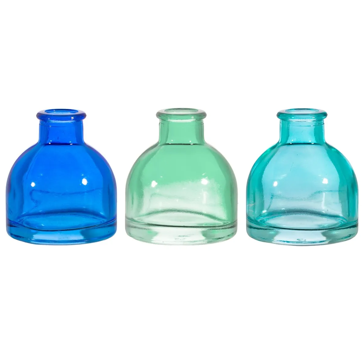 Cool Toned Mini Bud Vases - Set of 3