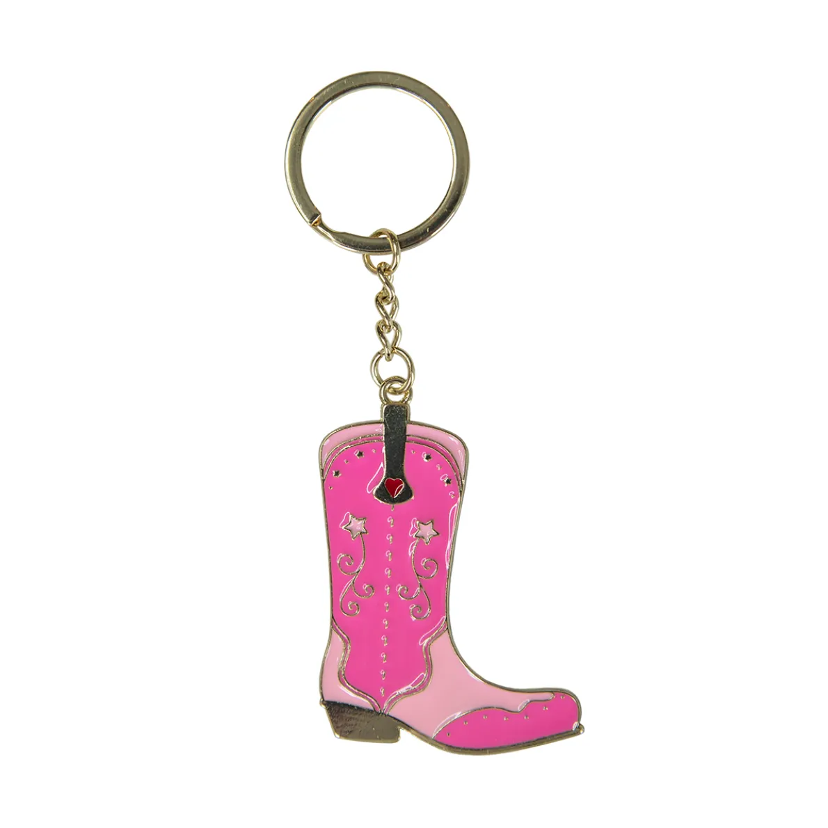 Cowboy Boot Enamel Keyring