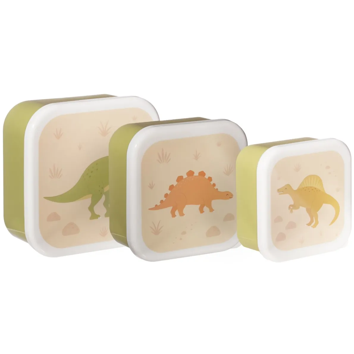 Desert Dino Lunch Boxes - Set of 3