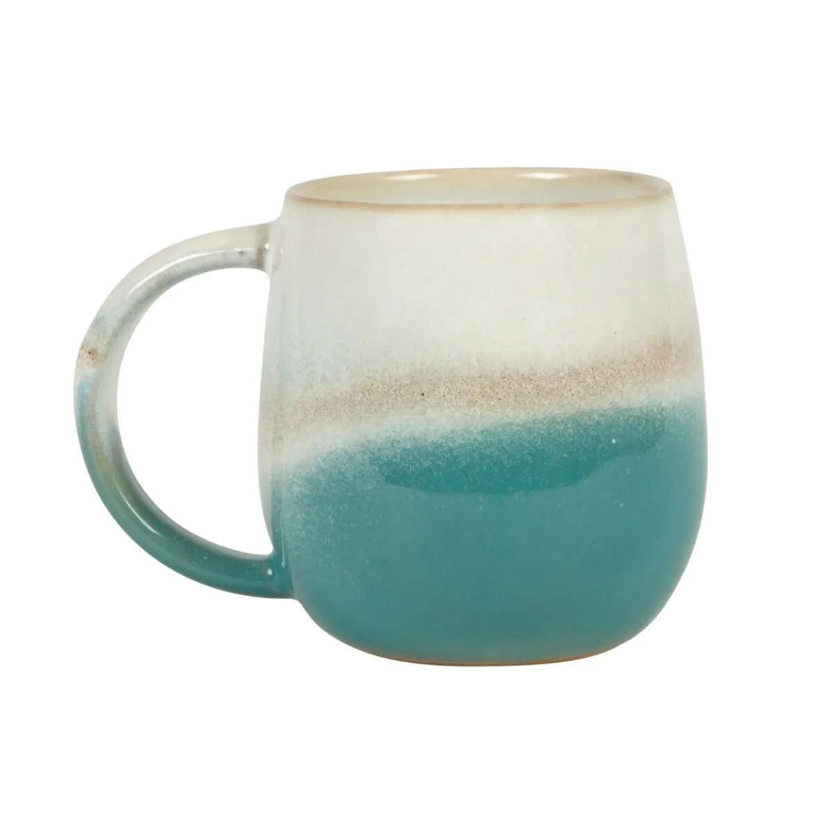 Dip Glazed Ombre Turquoise Mug