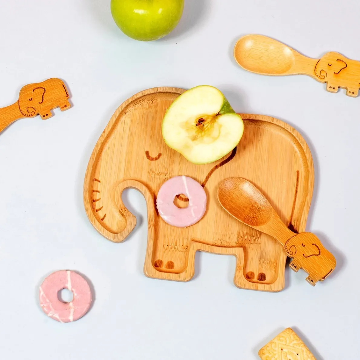 Elephant Bamboo Plate