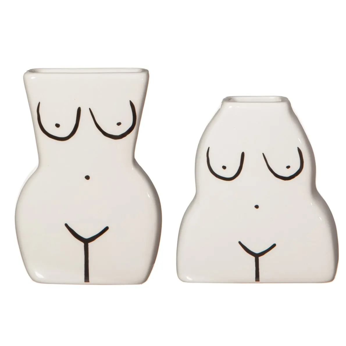 Female Form Bud Vases - Set of 2