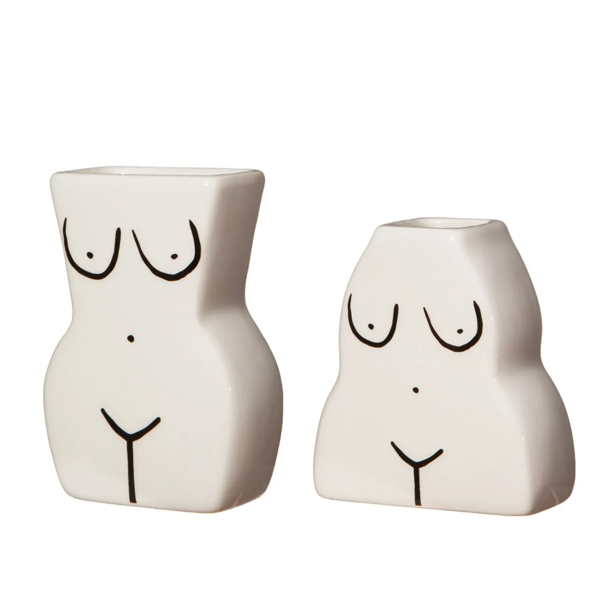 Female Form Bud Vases - Set of 2