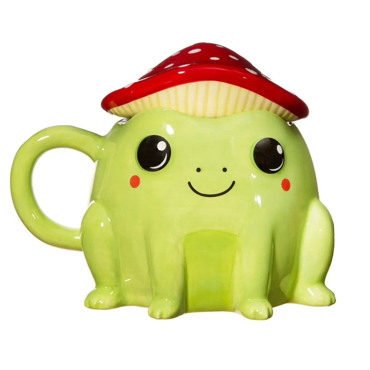Fergus Frog Mug with Mushroom Lid