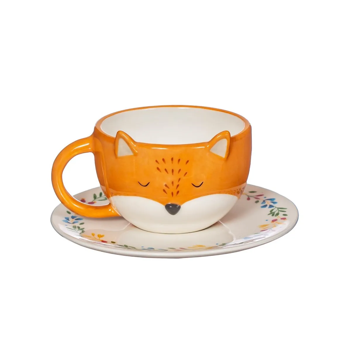Finley Fox Tea Cup and Saucer Set