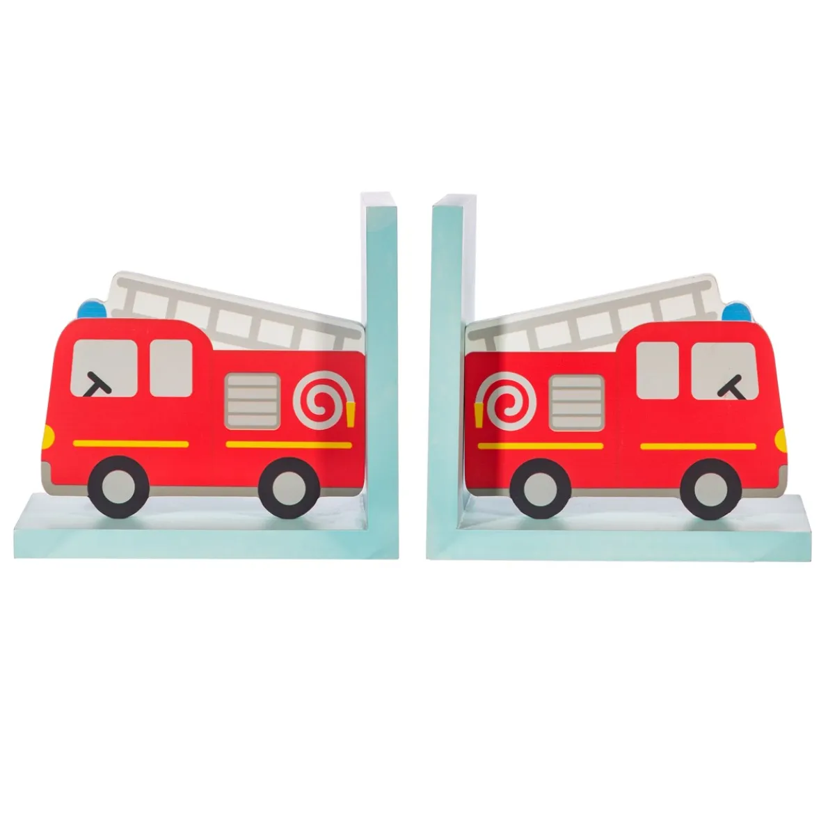 Fire Engine Red Bookends
