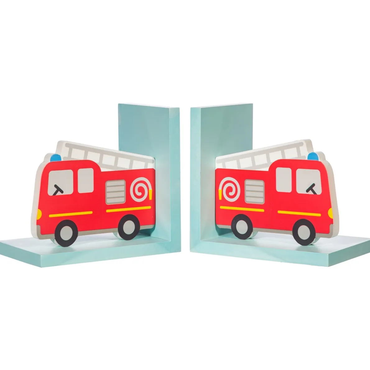Fire Engine Red Bookends