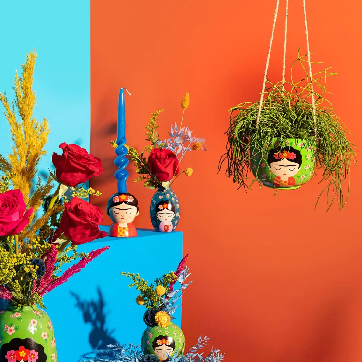 Floral Frida Hanging Planter