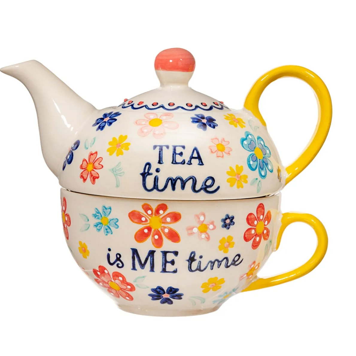 Folk Floral Tea for One