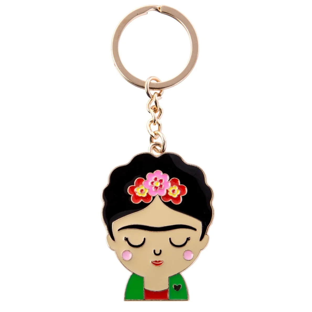 Frida Enamel Keyring