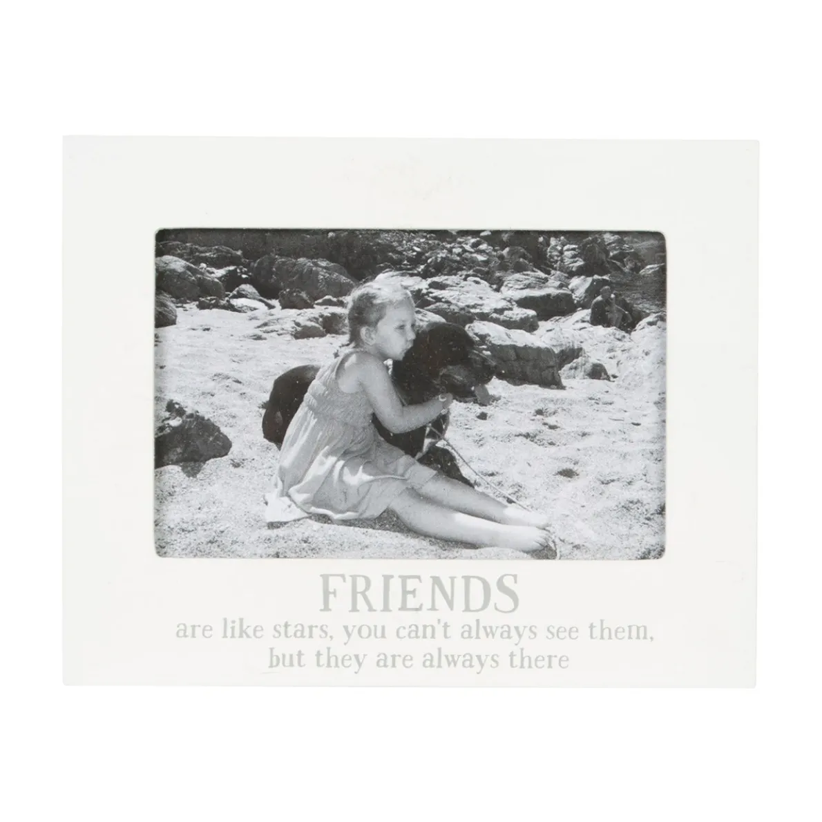 Friends Are Like Stars Photo Frame White