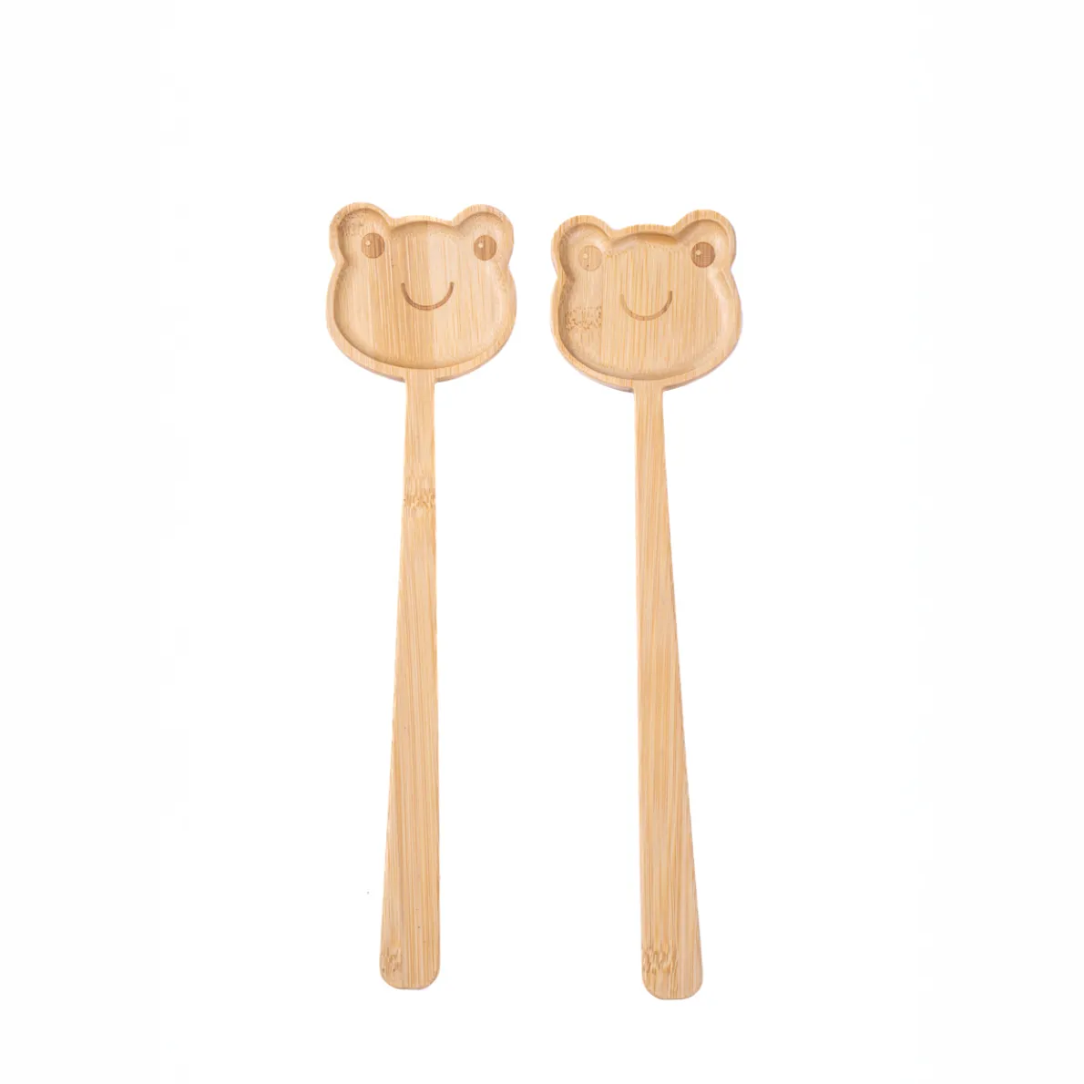 Frog Bamboo Salad Servers