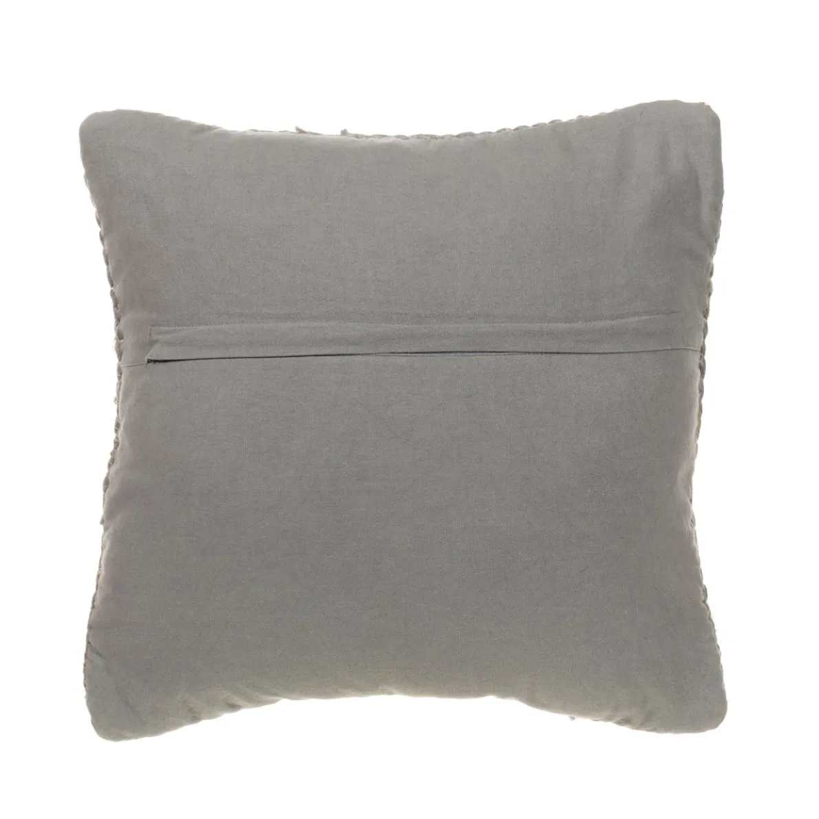 Grey Jute Cushion Cover