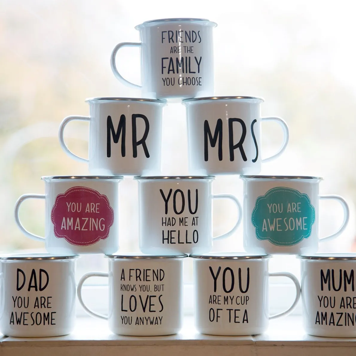Happy Camper Enamel Mug
