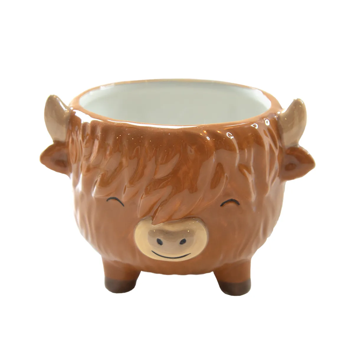 Highland Cow Mini Planter on Legs