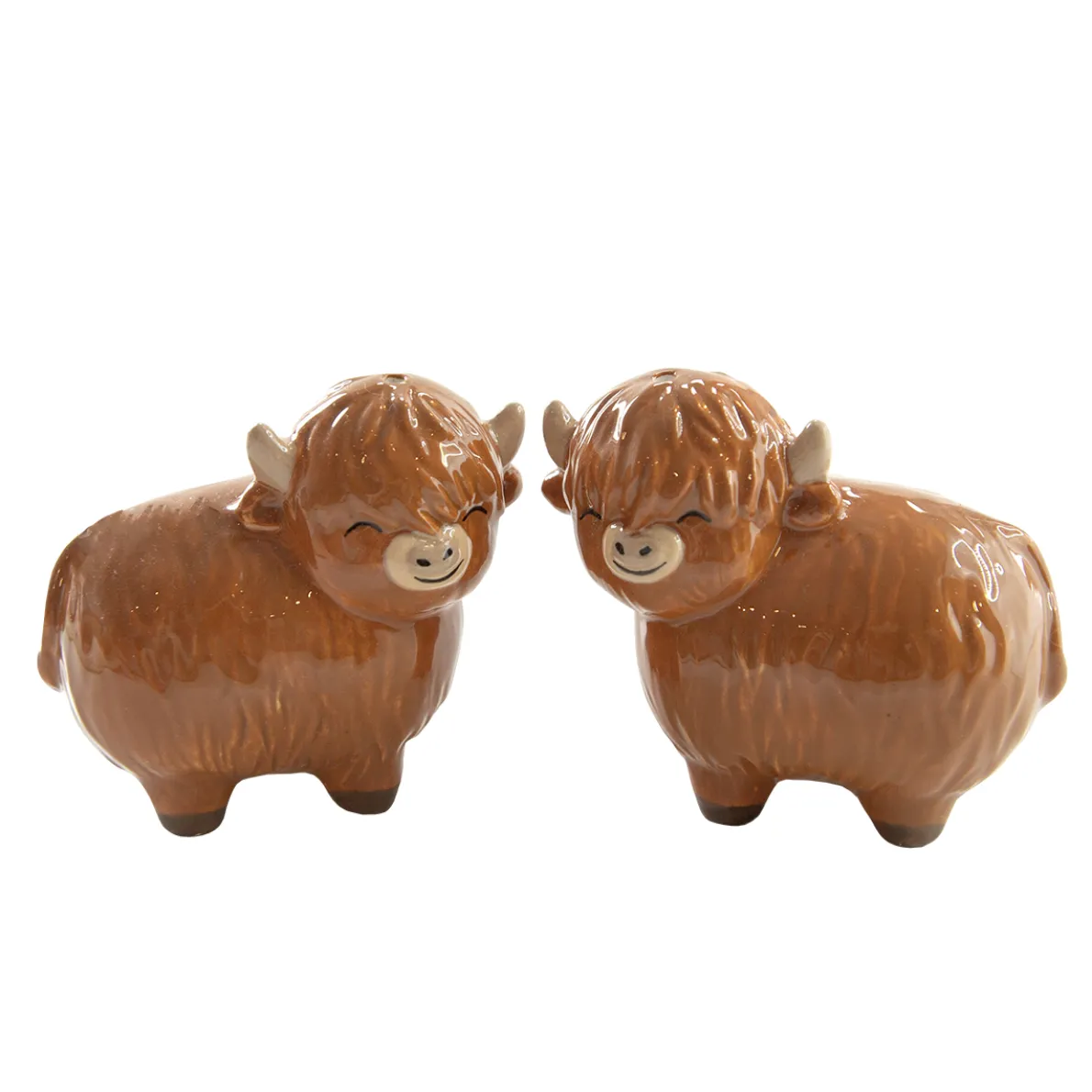 Highland Cow Salt & Pepper Shakers