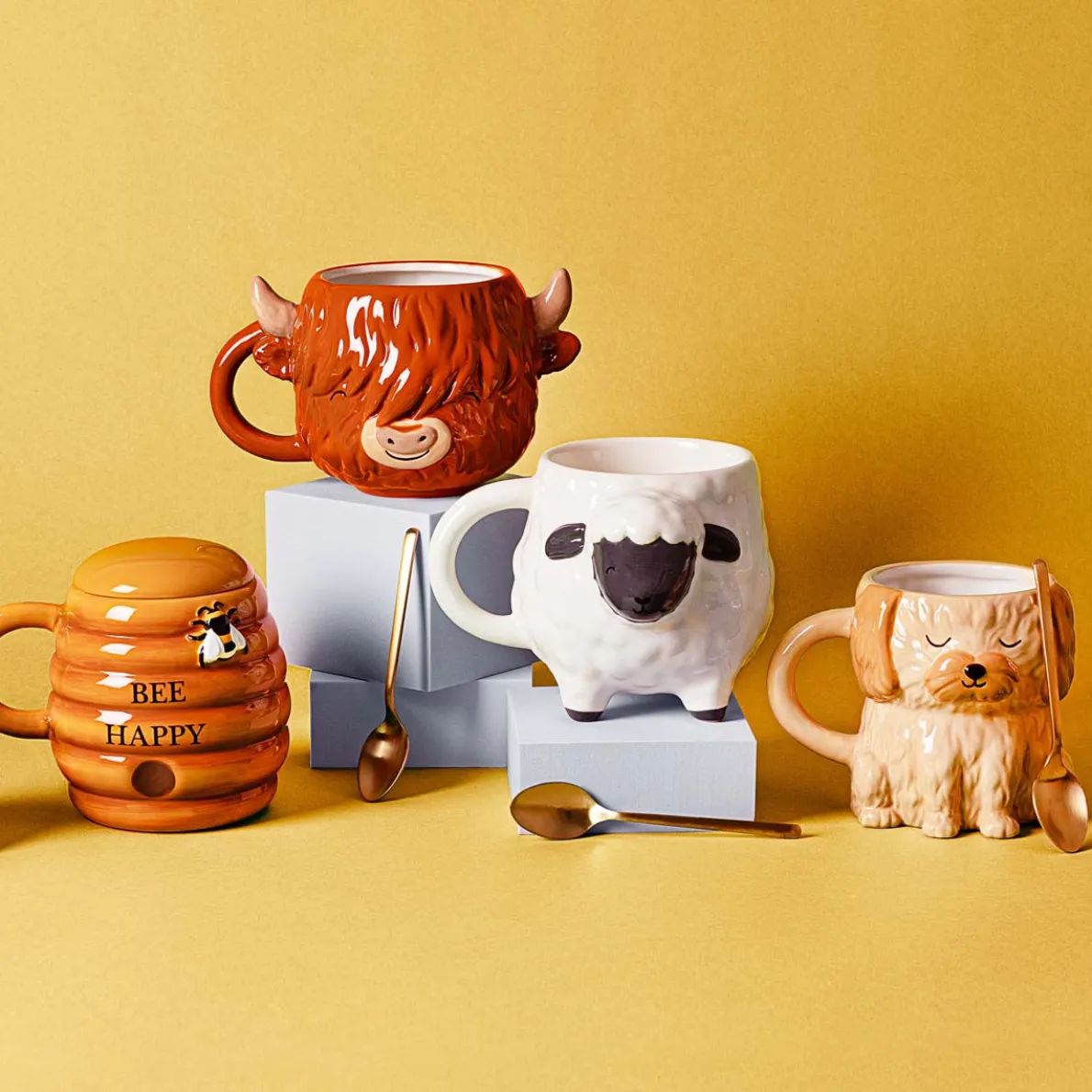 Highland Cow Shaped Mug