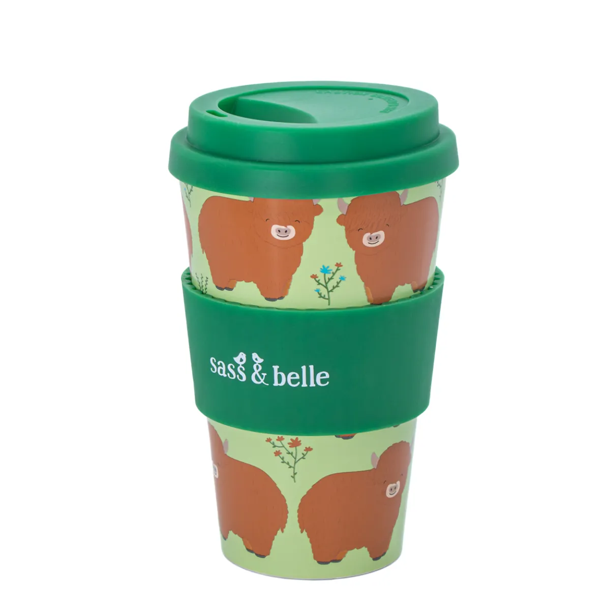 Highland Cow Travel Coffee Cup