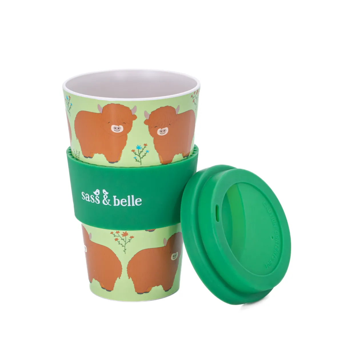 Highland Cow Travel Coffee Cup