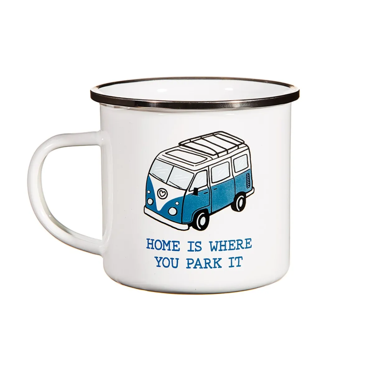 Home Is Where You Park It Enamel Mug
