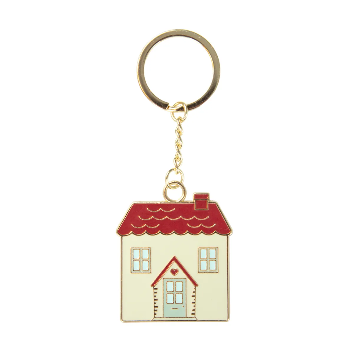 House Enamel Keyring