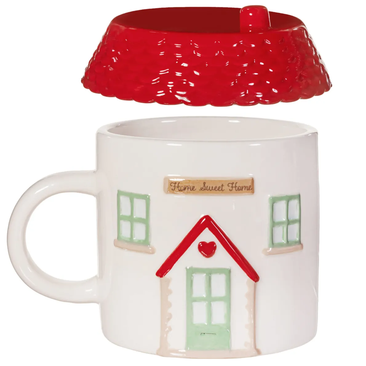 House Shaped Mug with Lid