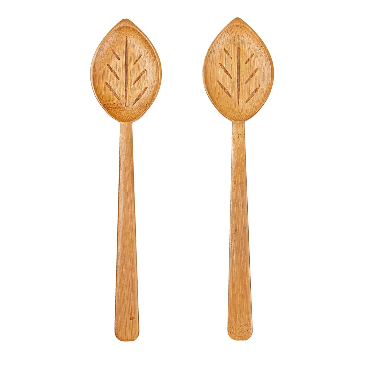 Leaf Bamboo Salad Servers
