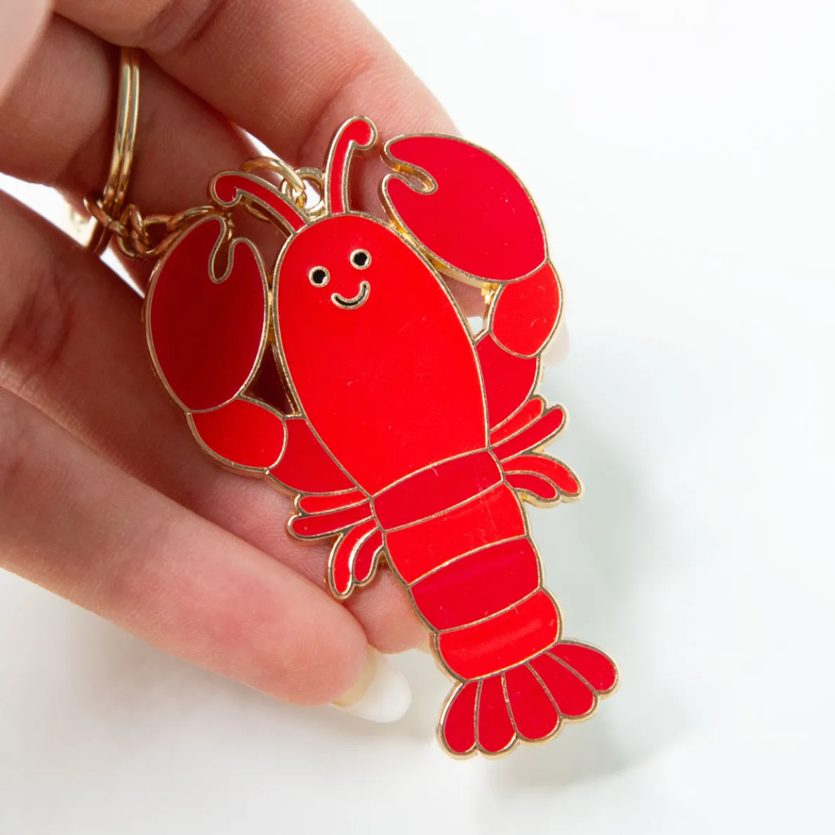 Lobster Enamel Keyring
