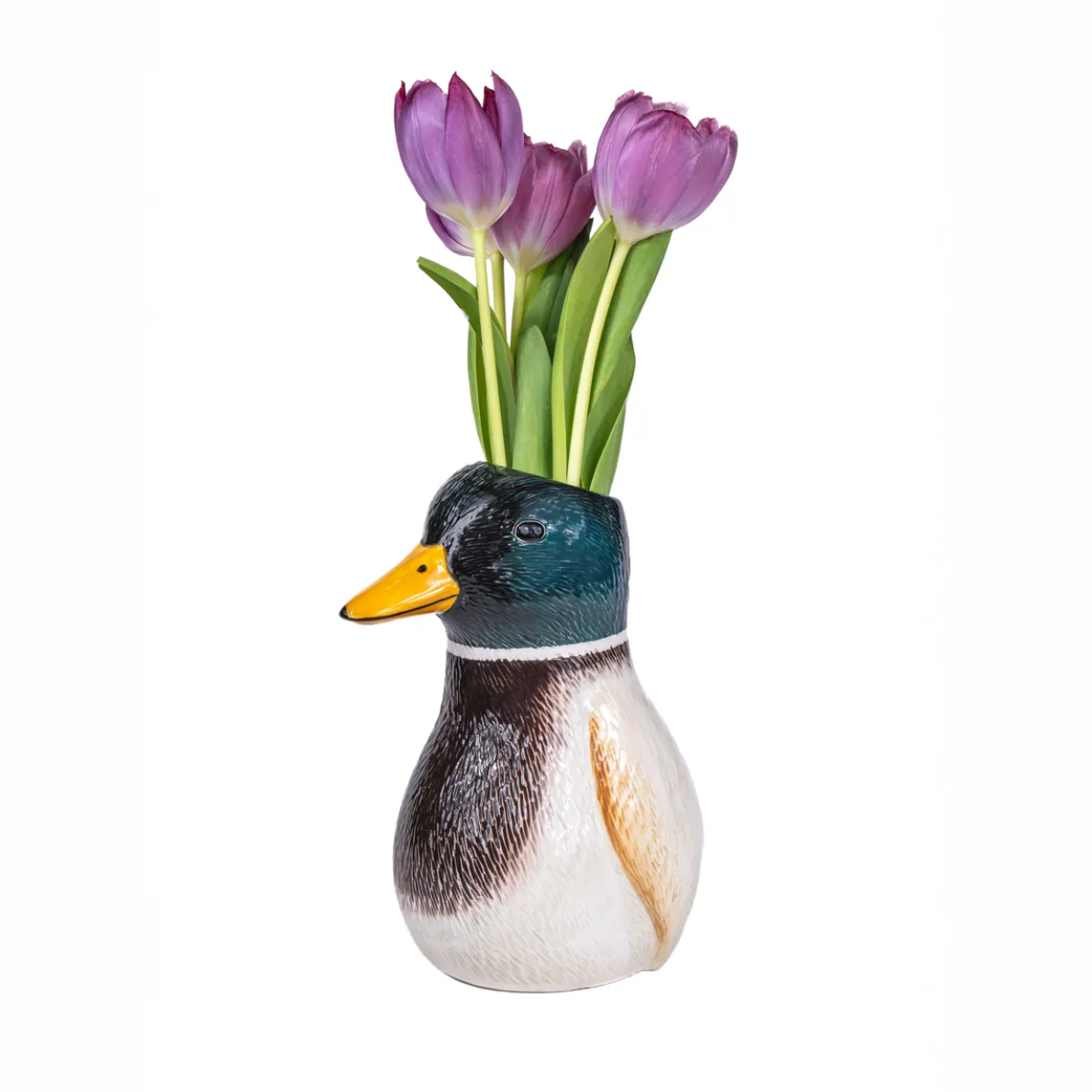 Mallard Duck Shaped Vase
