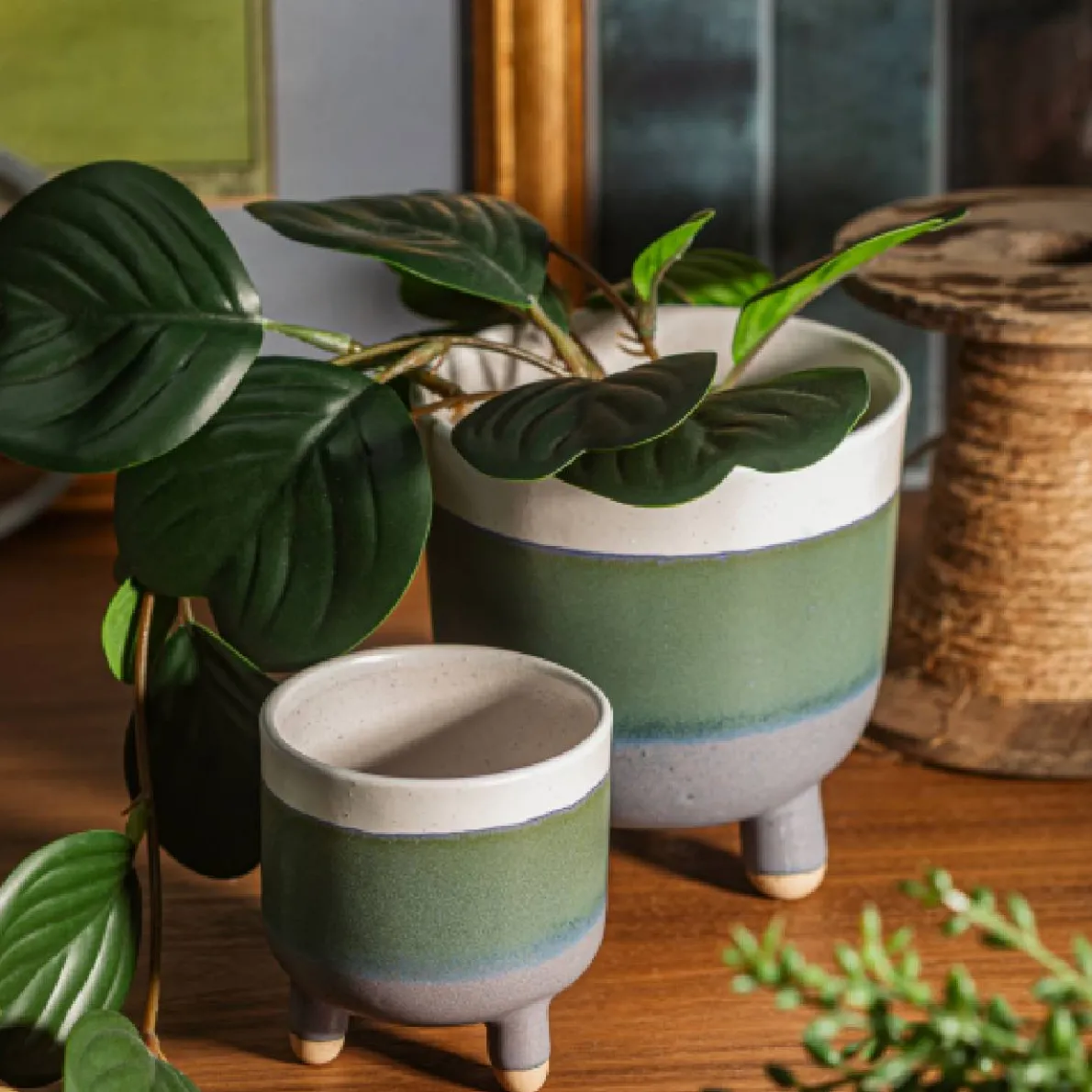 Marlowe Leggy Planter Blue Small