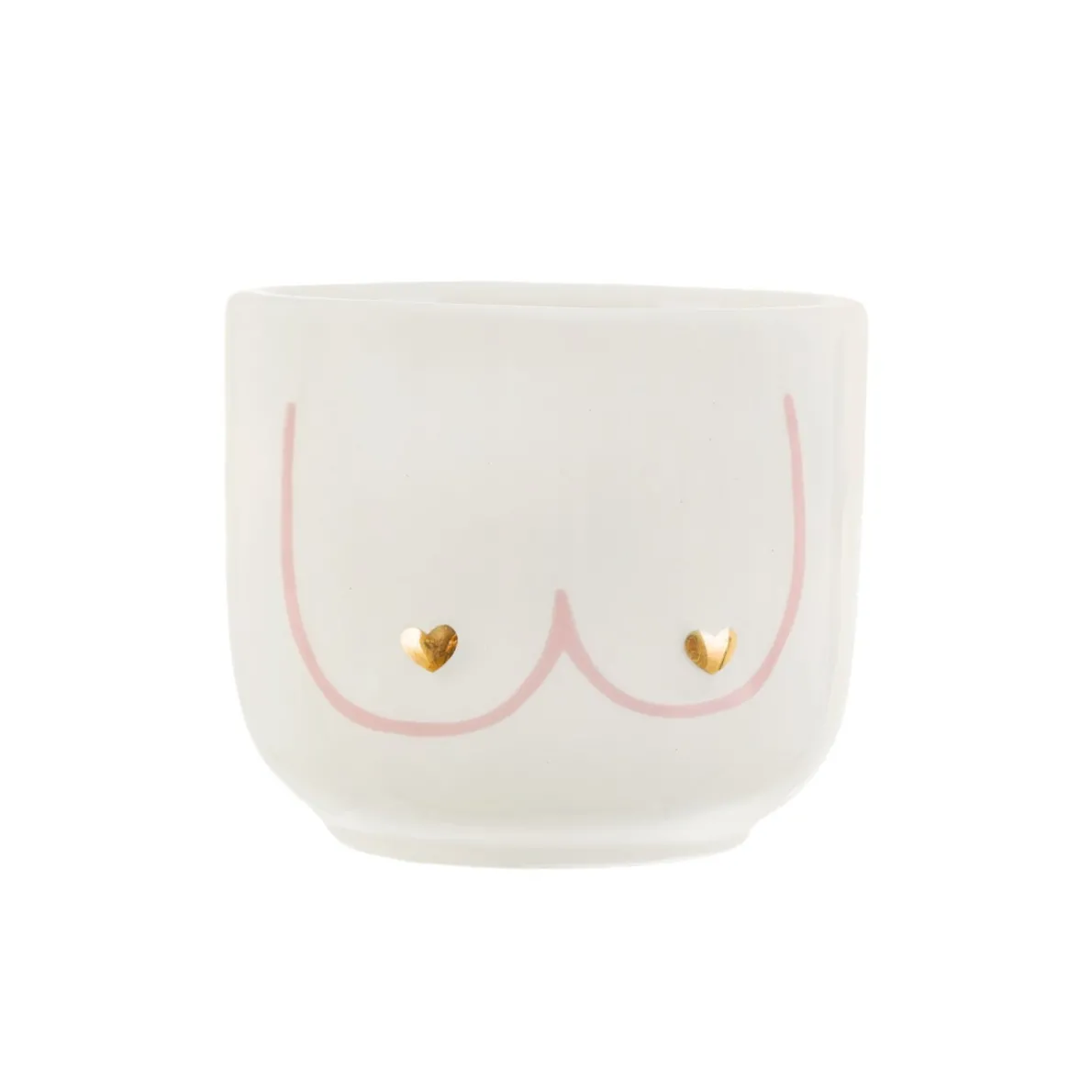 Mini Girl Power Boobies White Planter