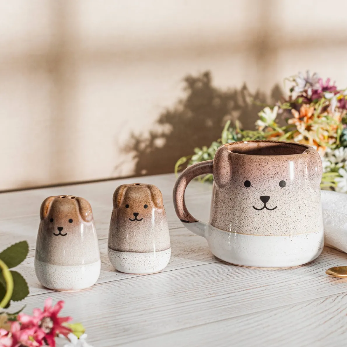 Mojave Dog Salt & Pepper Shakers