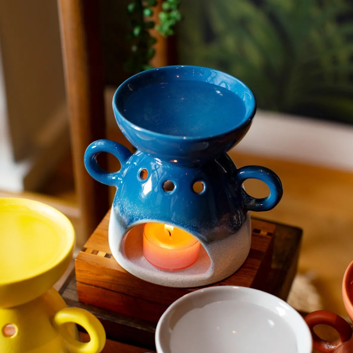 Mojave Glaze Blue Oil Burner