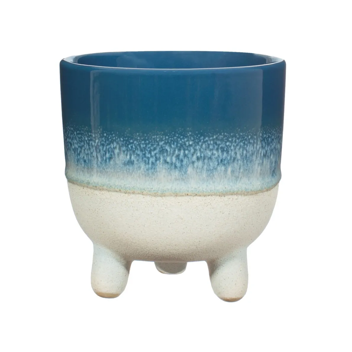 Mojave Glaze Blue Large Planter on Legs