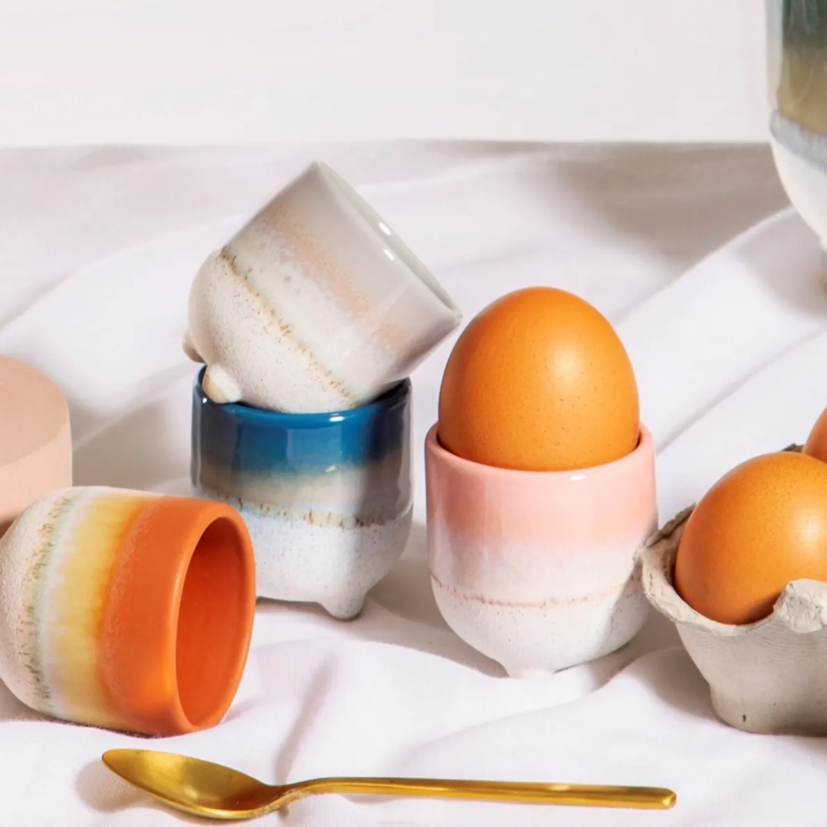 Mojave Glaze Pink Egg Cup