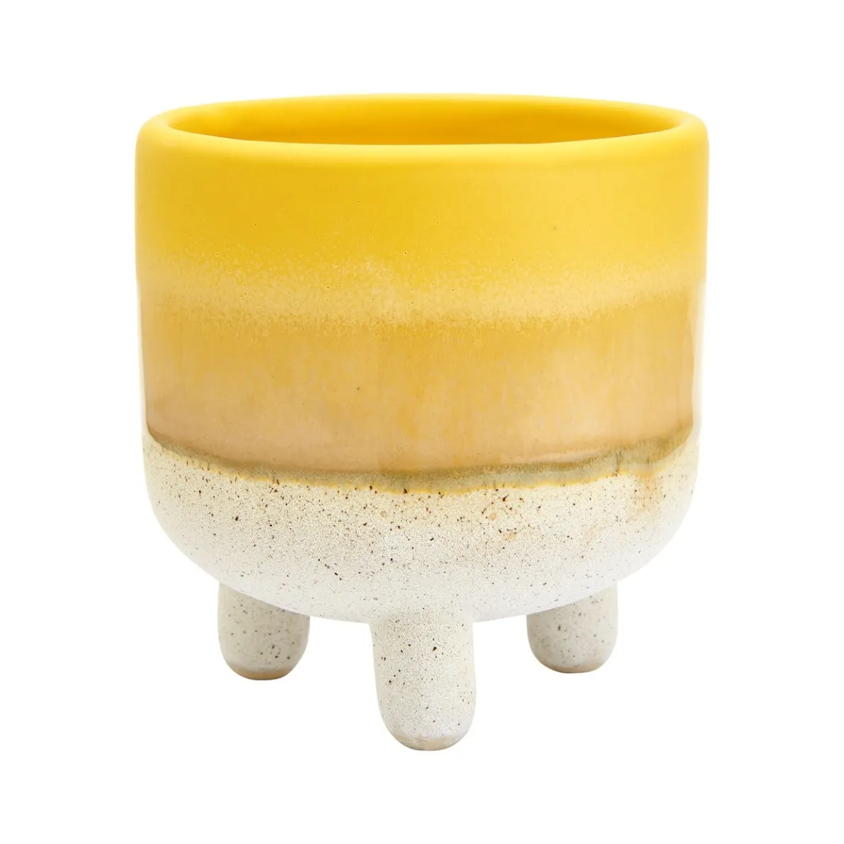 Mojave Glaze Yellow Planter